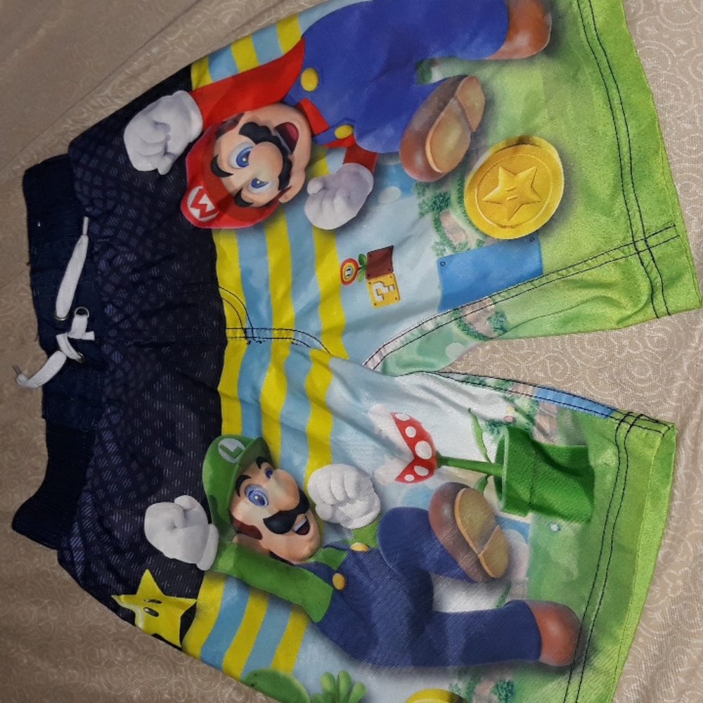 Super Mario Boy Swim Short Size 7/8